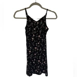 Abercrombie kids girls size 11/12 black floral dress